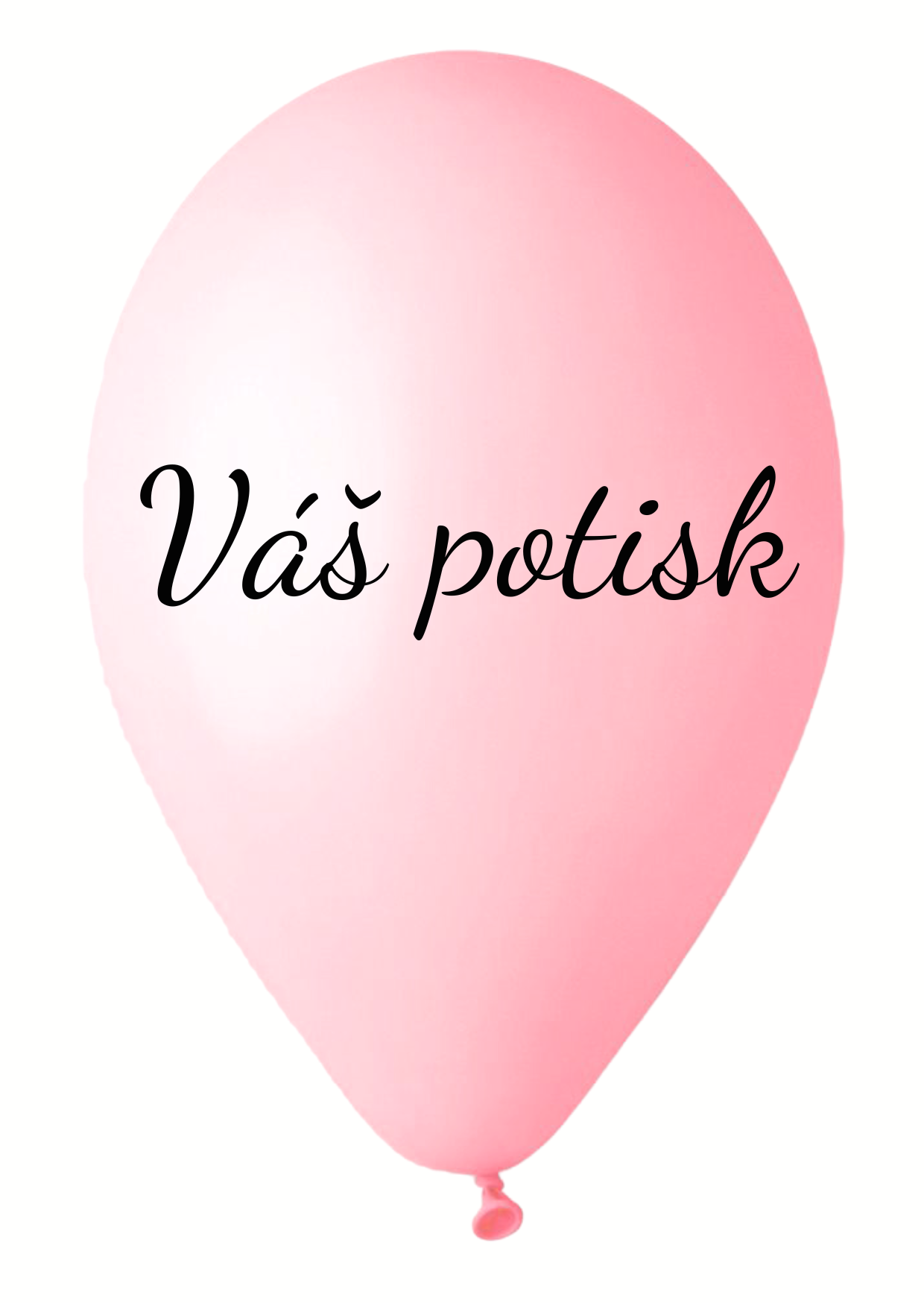 Levně Personal Balónek s textem - Baby růžová 26 cm