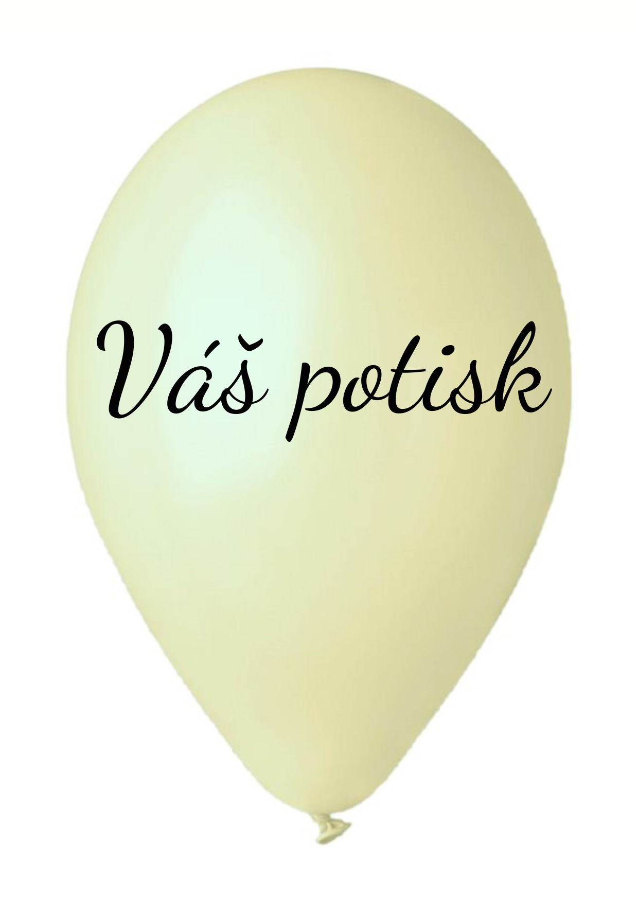 Levně Personal Balónek s textem - Krémový 26 cm