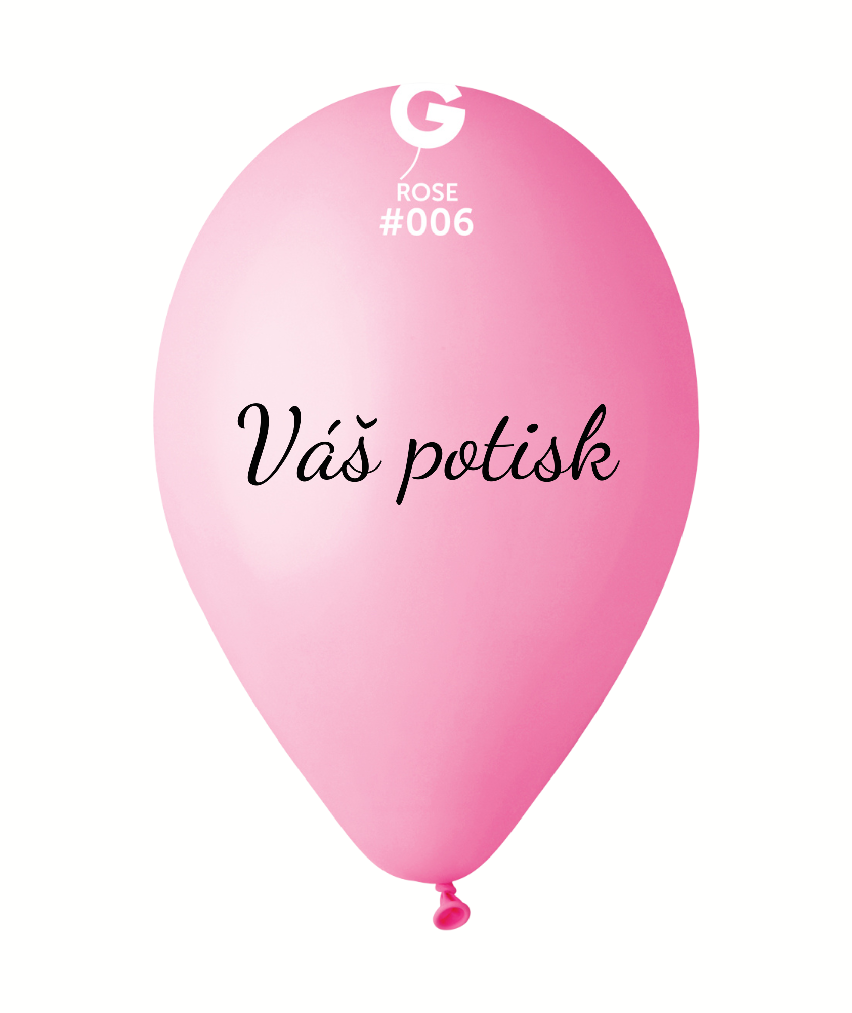 Personal Balónek s textem - Růžový 26 cm