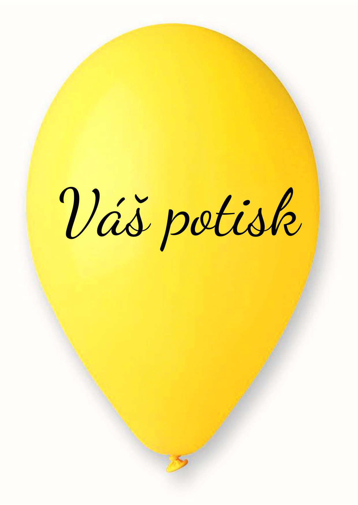 Personal Balónek s textem - Žlutý 26 cm