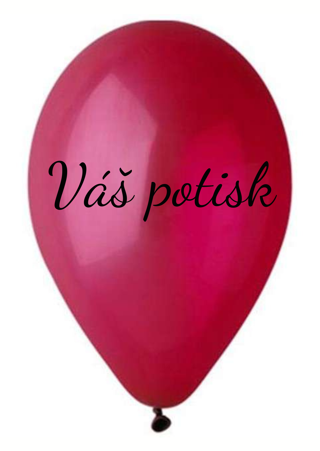 Levně Personal Balónek s textem - Burgundy 26 cm