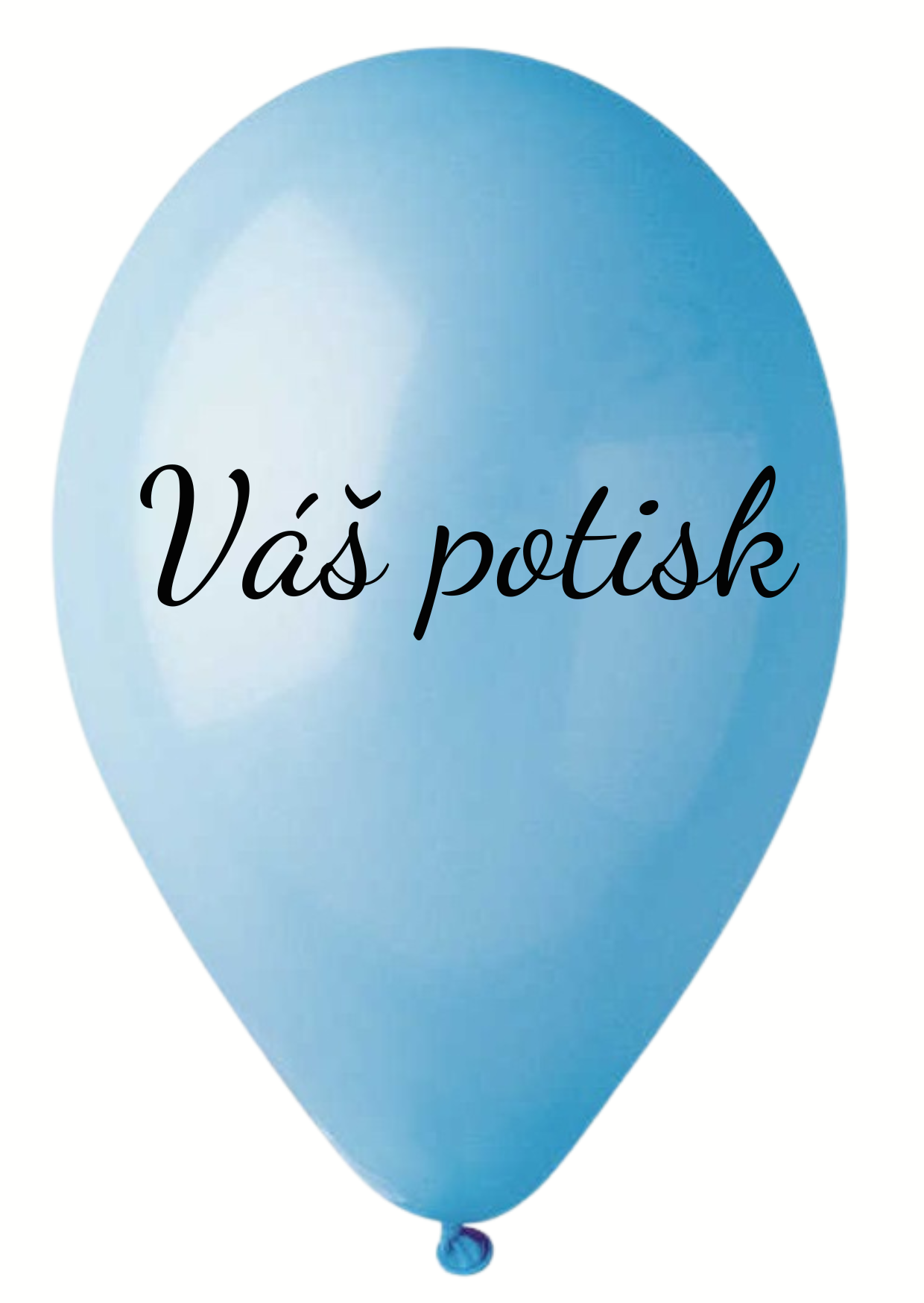 Levně Personal Balónek s textem - Baby modrý 26 cm