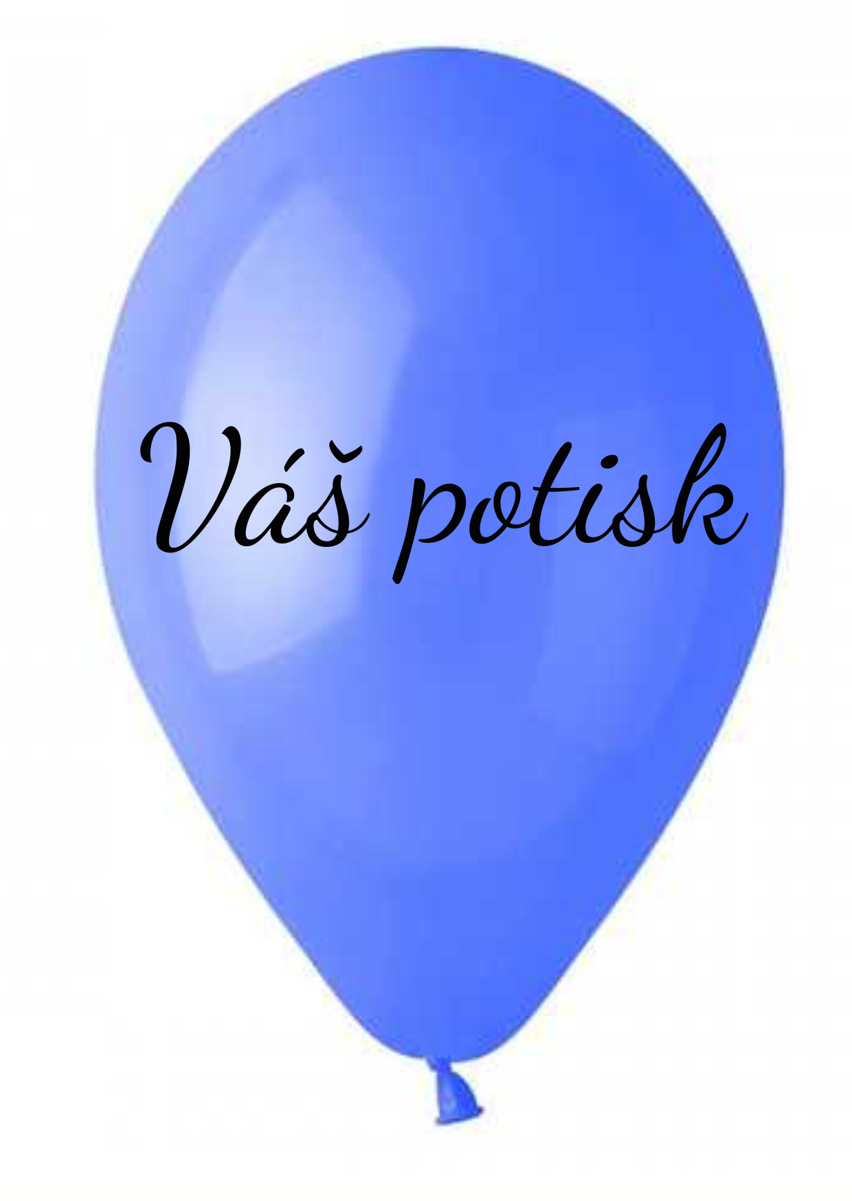Personal Balónek s textem - Modrofialový 26 cm