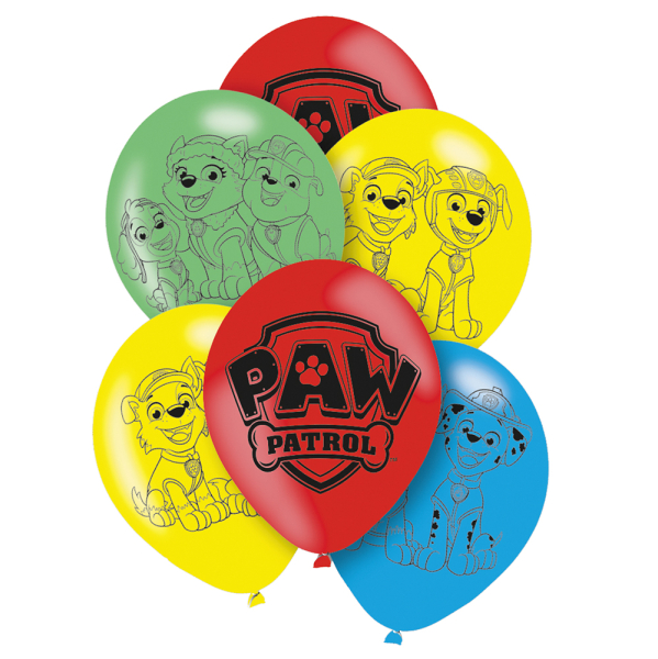 Levně Amscan Sada latexových balonů - Paw Patrol 6 ks