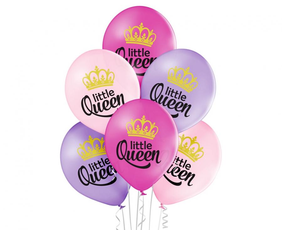 Levně Belbal Sada latexových balonů - Little Queen, 6 ks