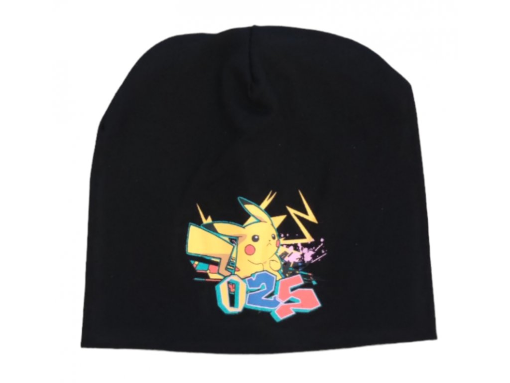 Setino Chlapecká bavlněná čepice - Pokémon, černá Velikost čepice: 54