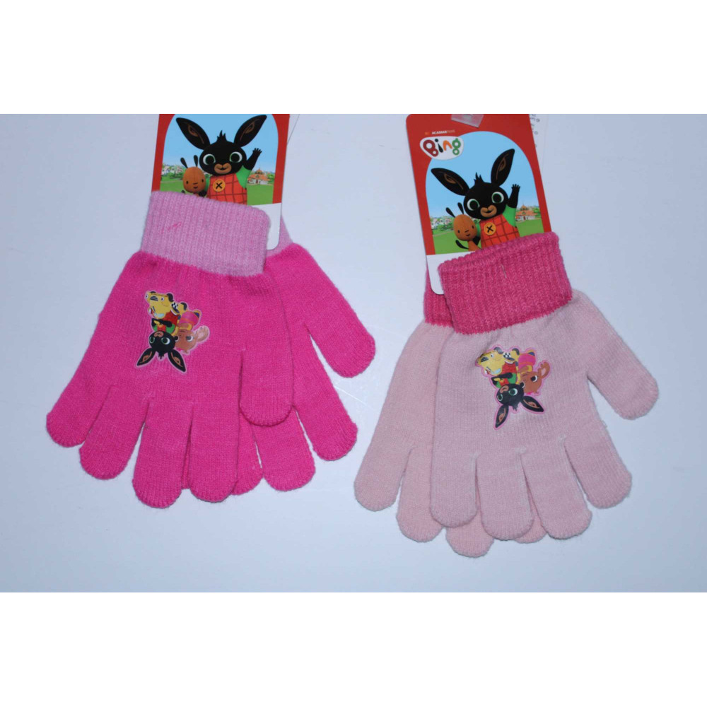Setino Dívčí zimní rukavice - Bing girl, světle růžové