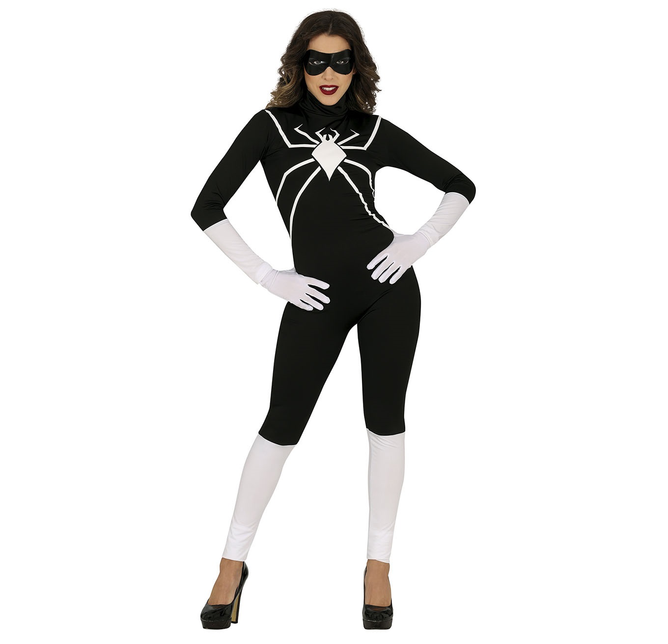 Levně Guirca Dámský kostým - Černá Spiderwoman