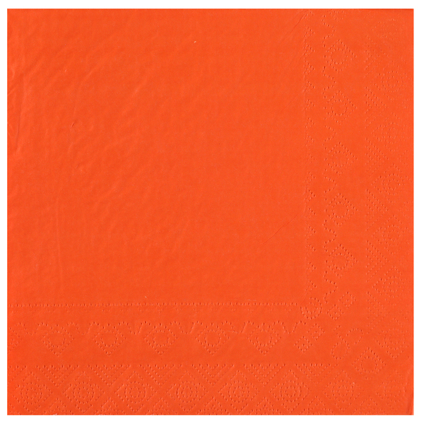 Levně Santex Ubrousky - jednobarevné 33 x 33 cm Barva: Oranžová