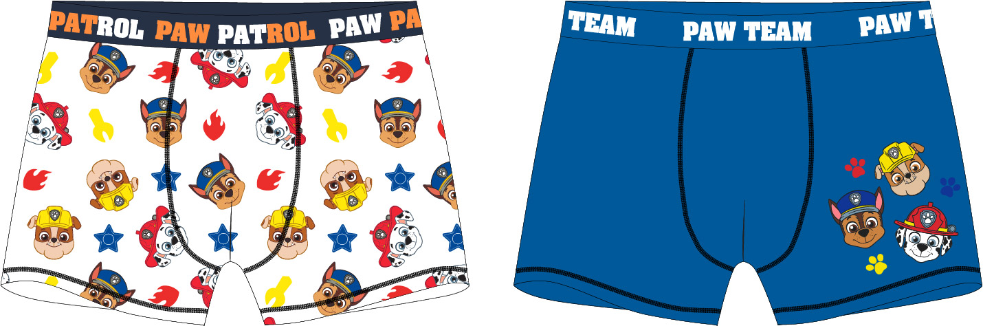 Levně EPlus Chlapecké boxerky - Paw Patrol, bílé