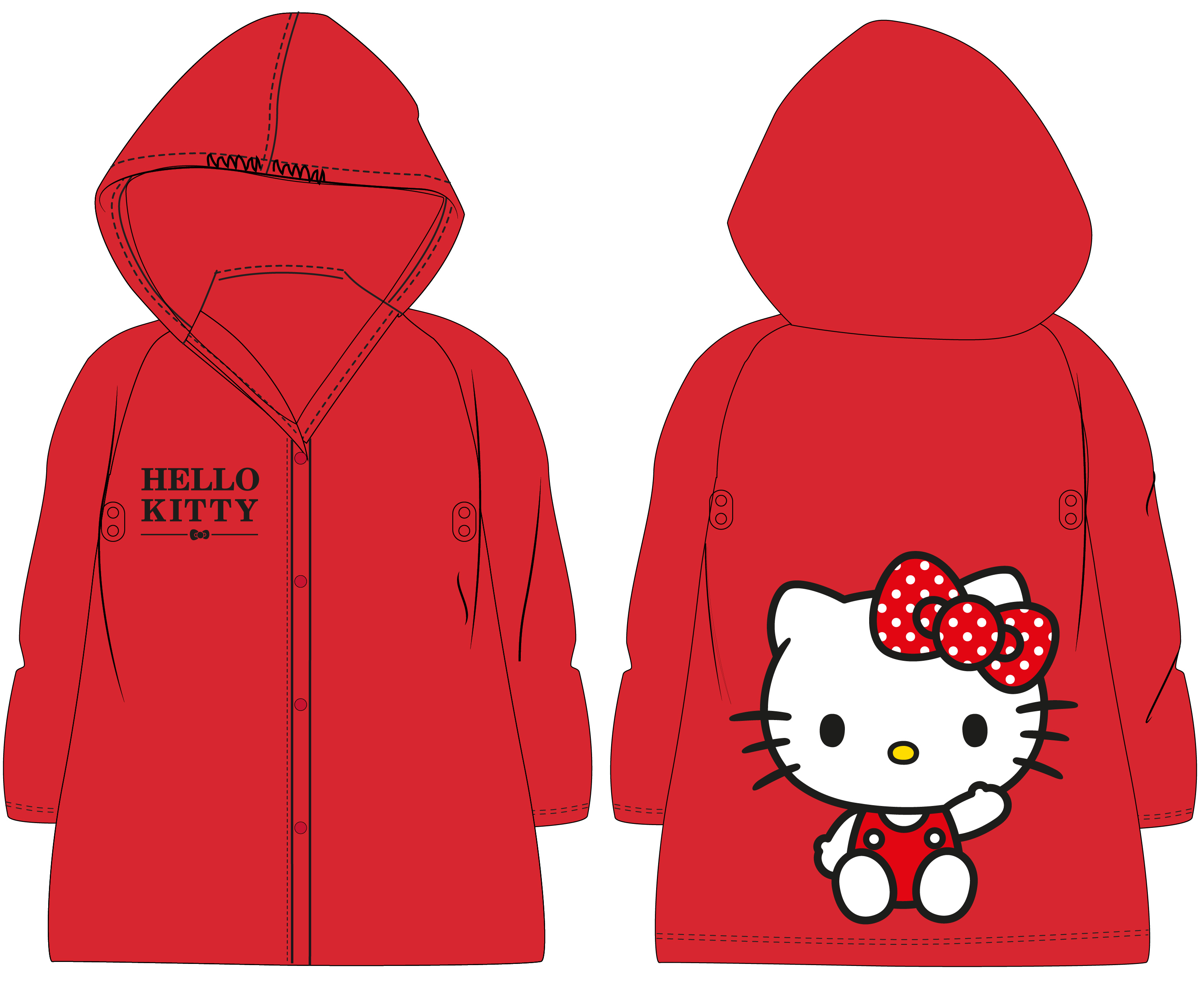 EPlus Dívčí pláštěnka - Hello Kitty Velikost - děti: 110/116