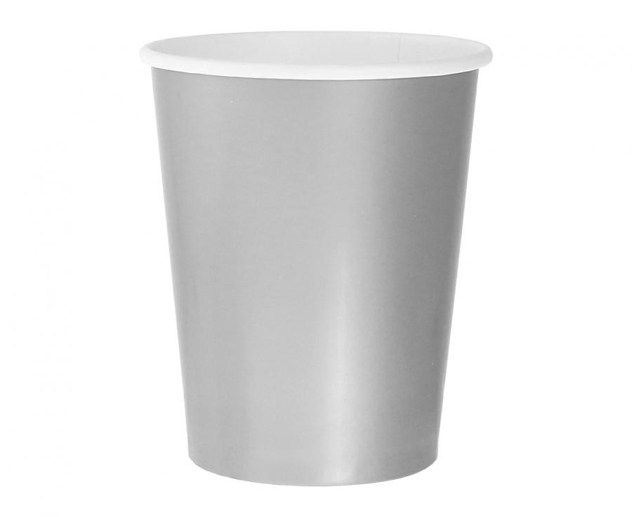 Levně Godan Papírové kelímky - stříbrné 270 ml