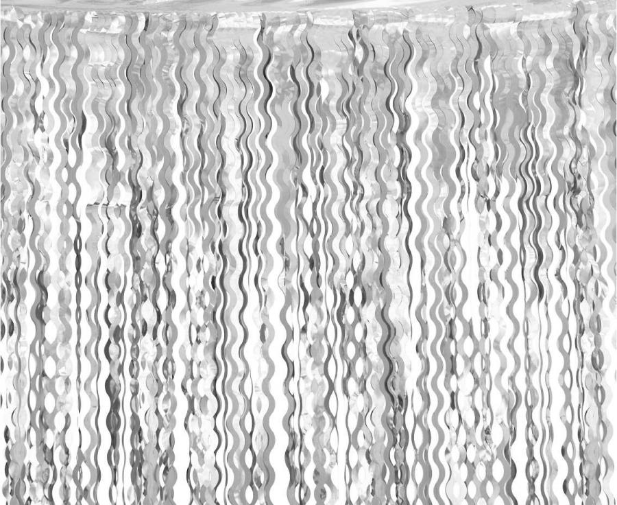 Levně Godan Párty závěs - Metalická stříbrná 100 x 200 cm