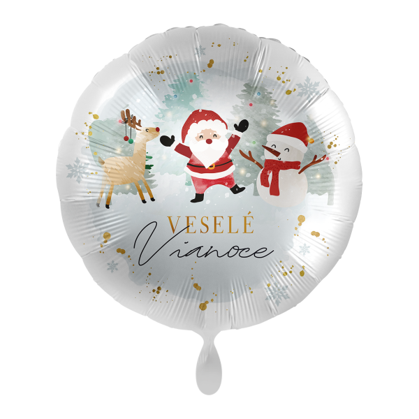 Levně Premioloon Fóliový balón - Veselé Vianoce