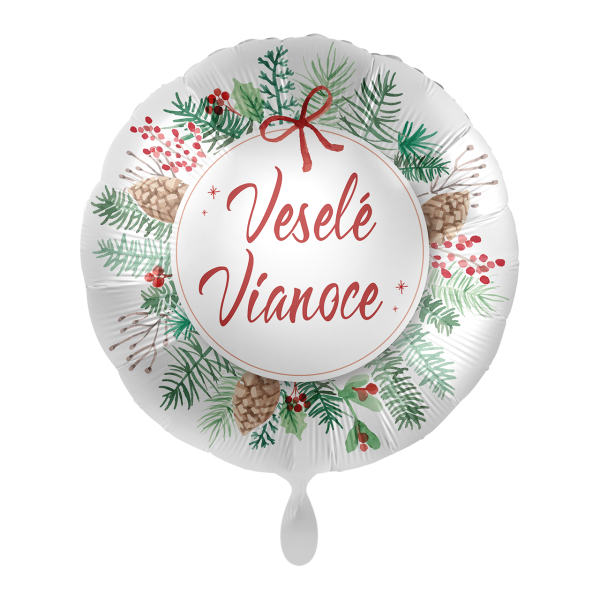 Levně Premioloon Fóliový balón - Veselé Vianoce 43 cm