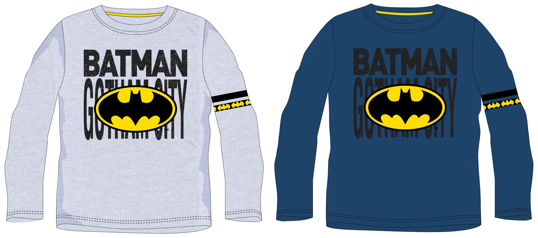 Levně Eplus Chlapecké tričko s dlouhým rukávem - Batman, šedé