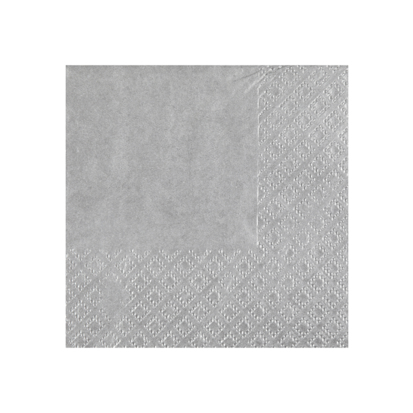 Levně Santex Servítky - jednofarebné 21 x 20 cm Barva: Stříbrná
