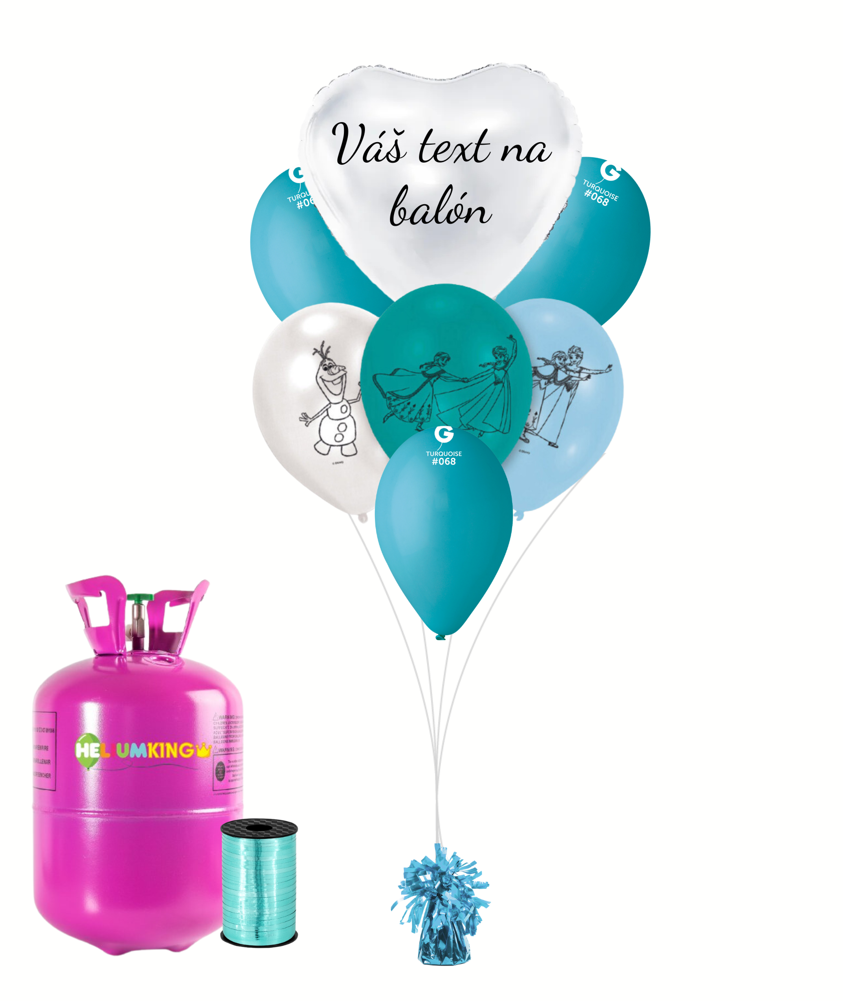 Personal Personalizovaný helium párty set - Frozen 13 ks