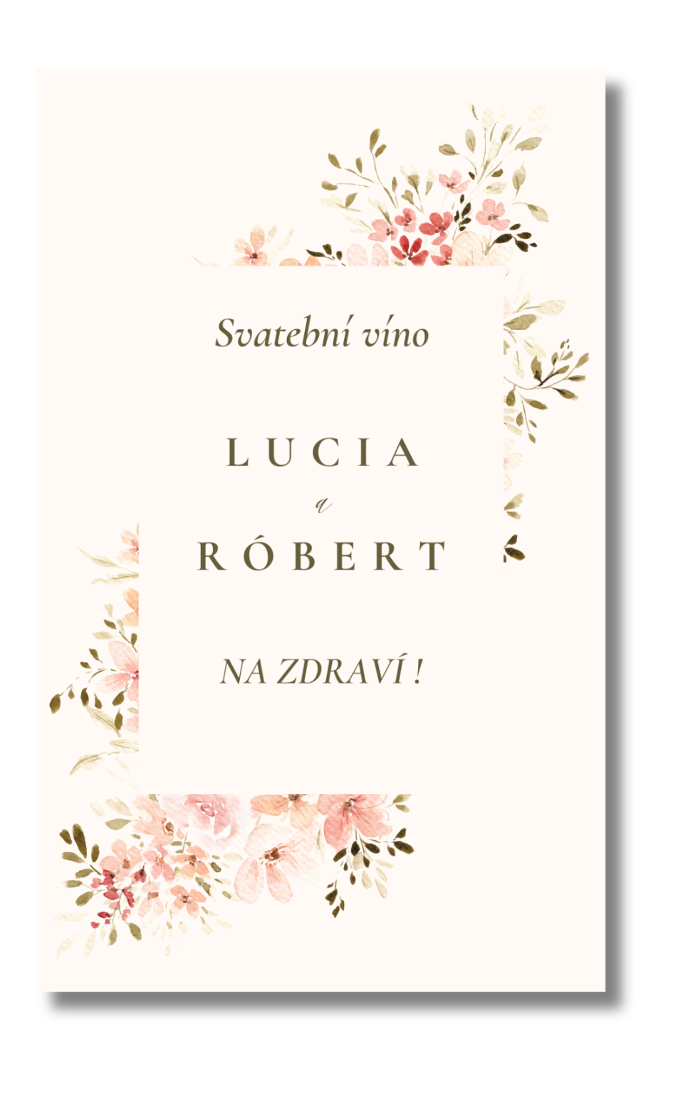 Personal Etiketa na láhev - Spring time Zvolte množství: od 15 do 30 ks