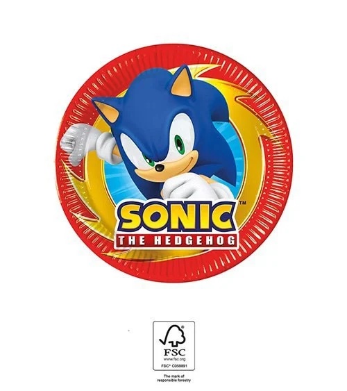 Levně Procos Kompostovatelné talíře - Sonic 20cm 8ks