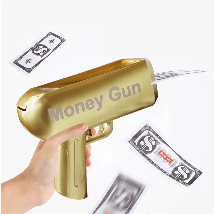 Levně Lean Pistole na bankovky - zlatá