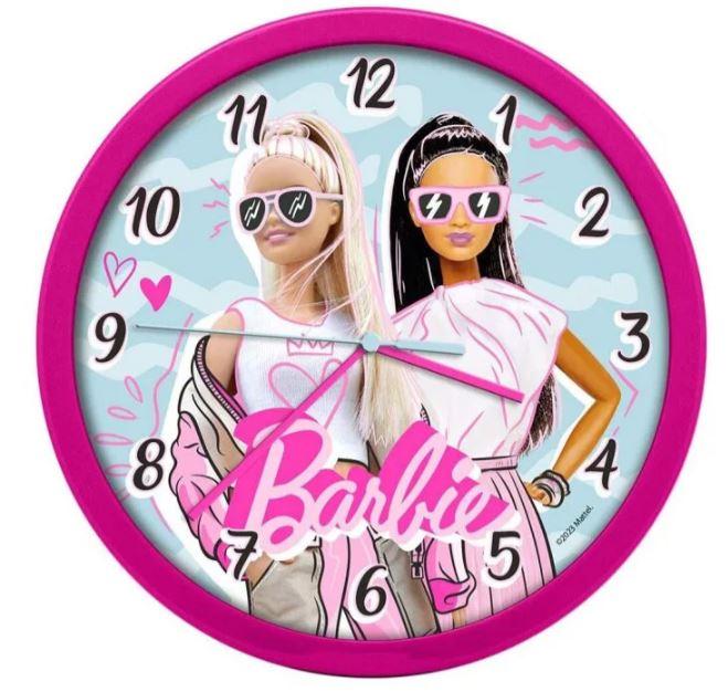 Levně Kids Licensing Nástěnné hodiny - Barbie