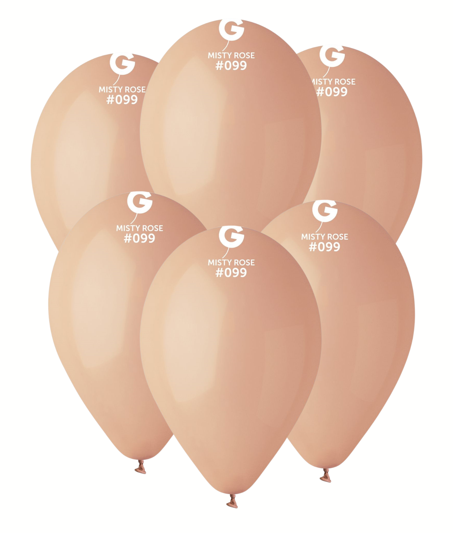 Levně Gemar Balónek pastelový Misty růžová 26 cm 100 ks