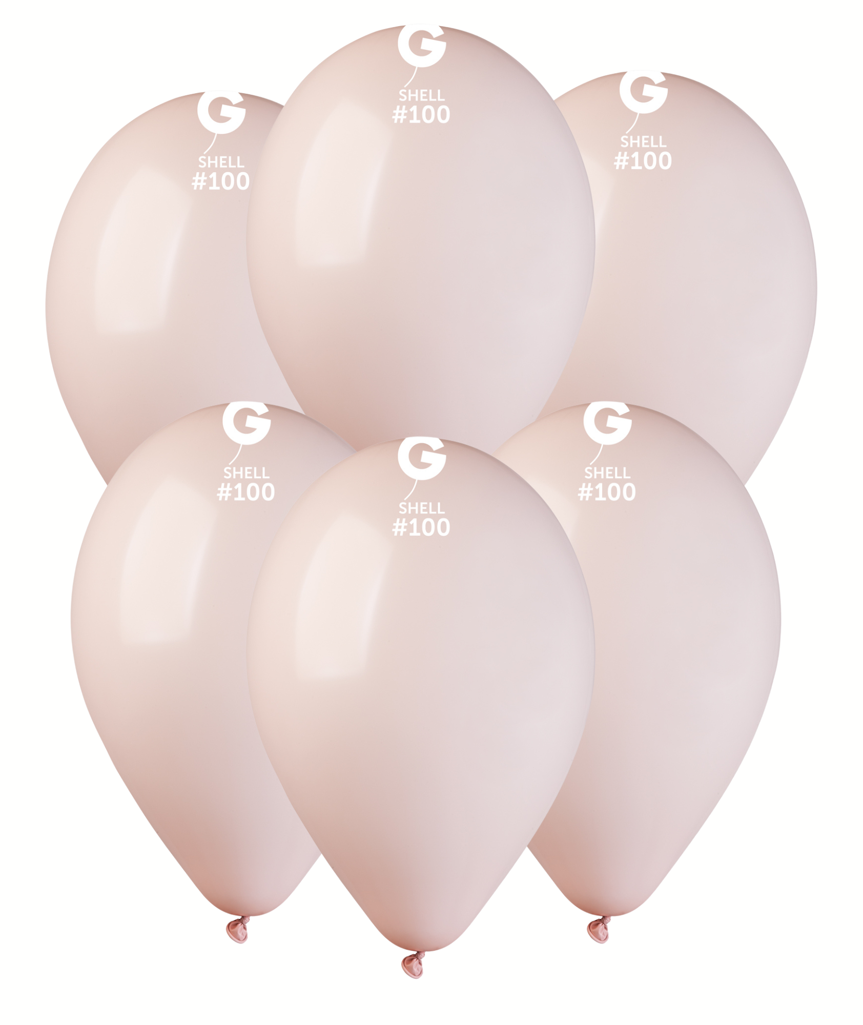 Levně Svet balonku Balónek pastelový shell růžový 30 cm 100 ks
