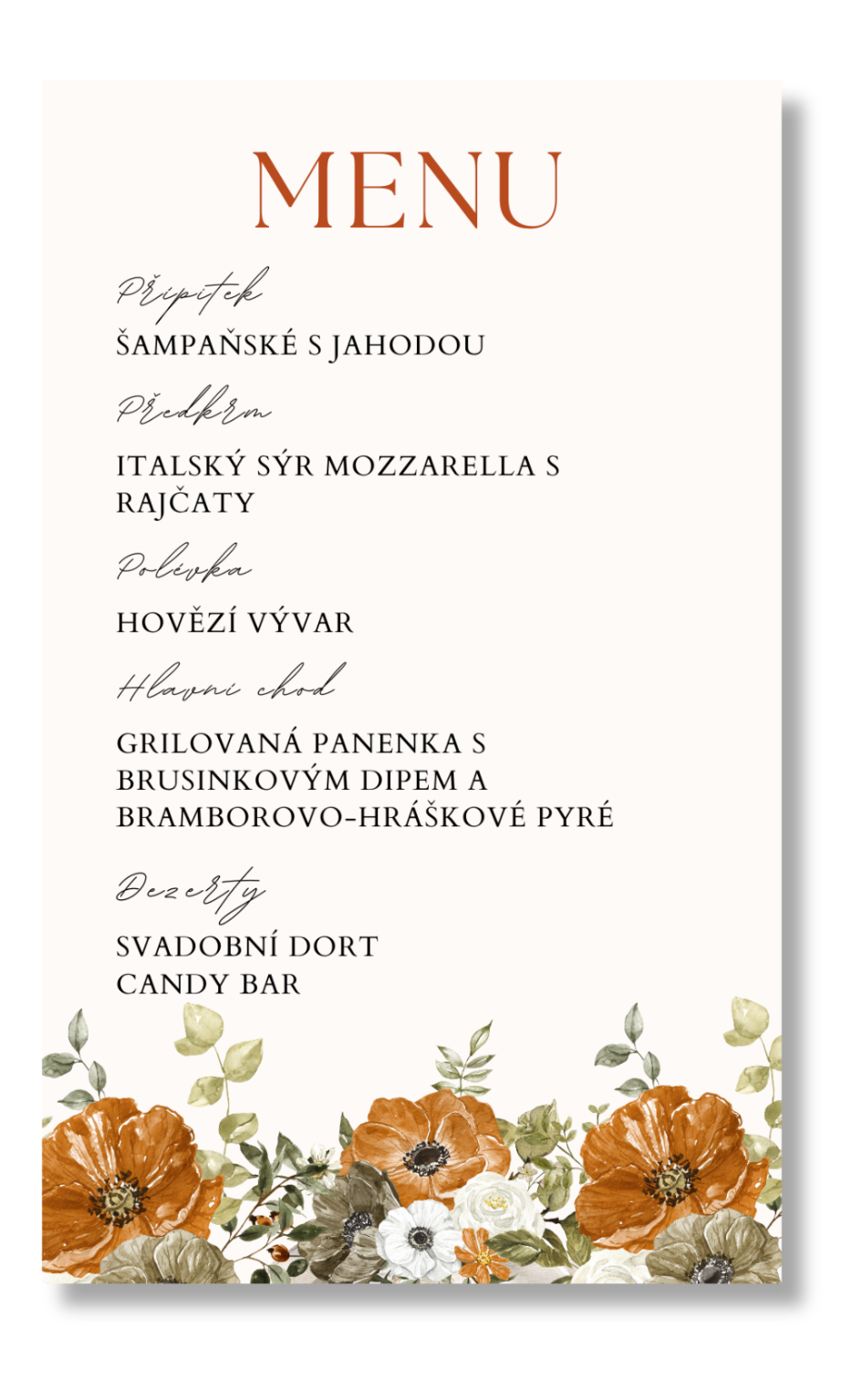 Levně Personal Menu - Autumn time Zvolte množství: od 1 ks do 10 ks