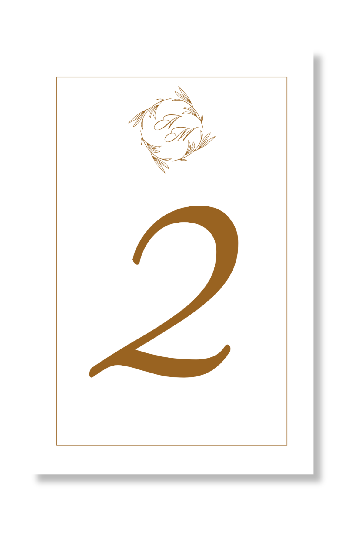 Personal Číslo stolu - Golden Exquisite Zvolte množství: od 11 ks do 30 ks