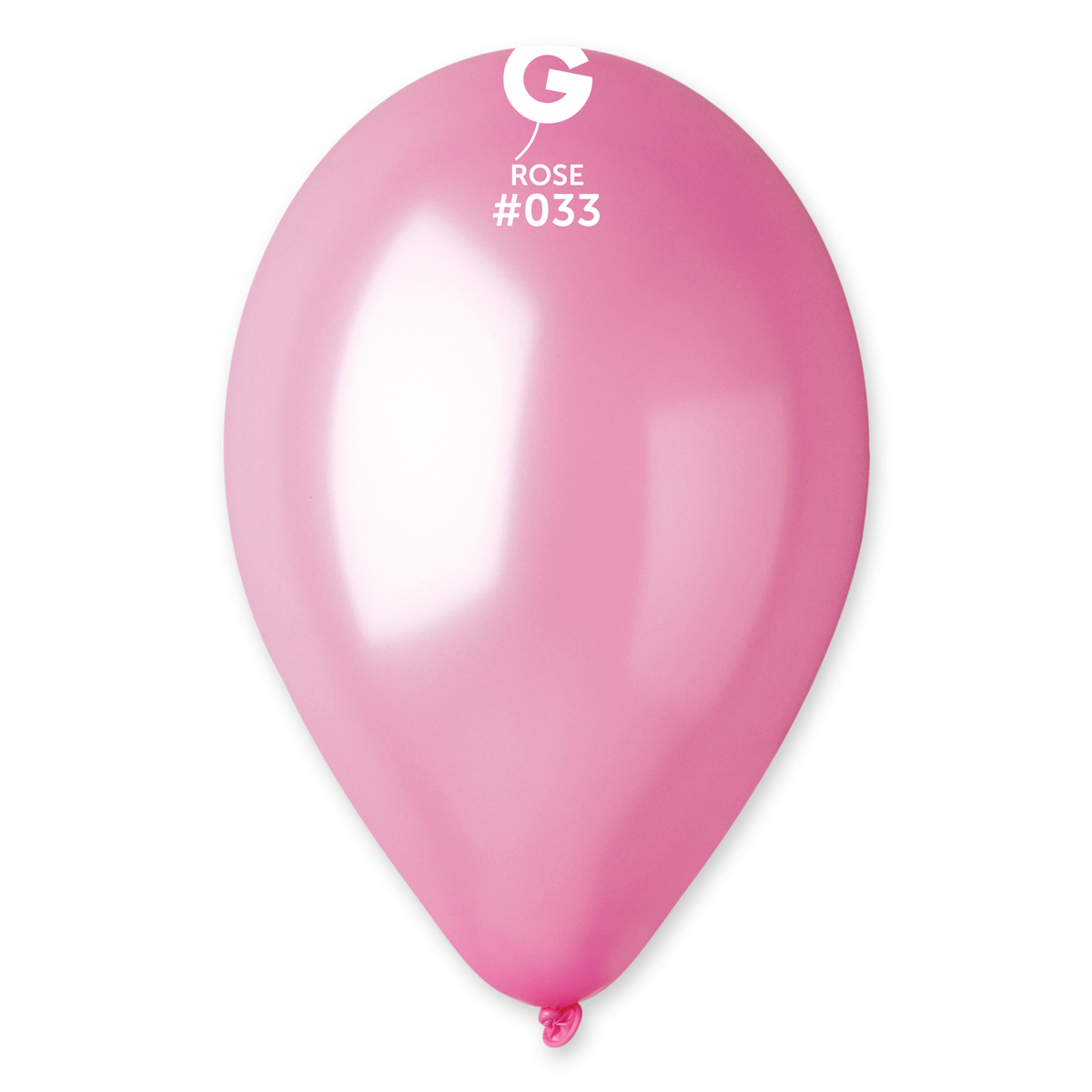 Gemar Balón metalický - baby růžová 28 cm 100 ks