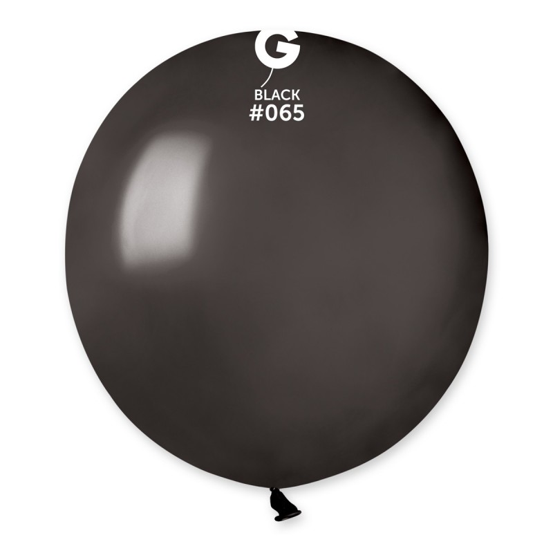 Levně Gemar Balón metalický černý 48 cm 100 ks