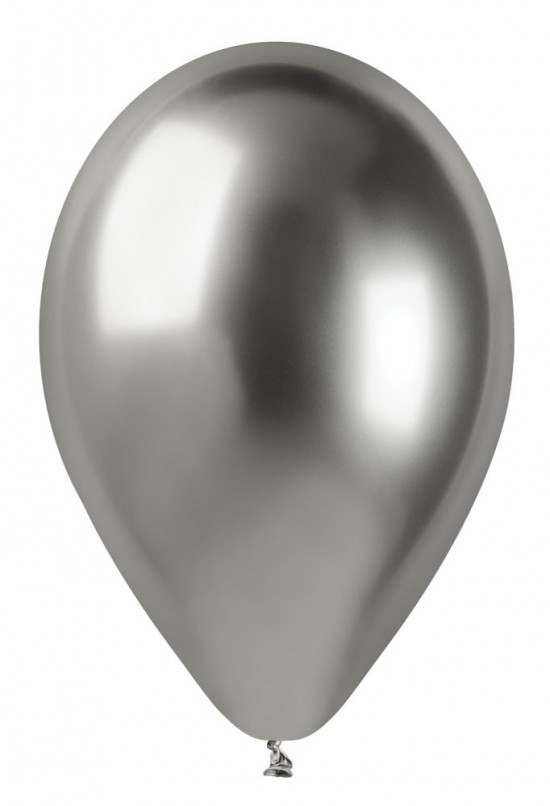 Gemar Balónik chrómový strieborný 33 cm 50 ks