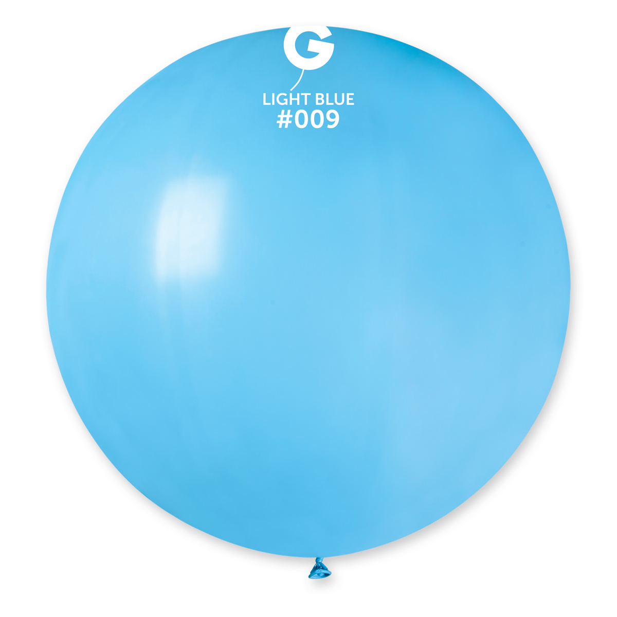 Levně Gemar Kulatý pastelový balonek 80 cm světlemodrý 25 ks