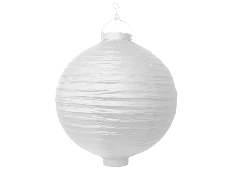 Levně PartyDeco Papírový lampion - Bílý