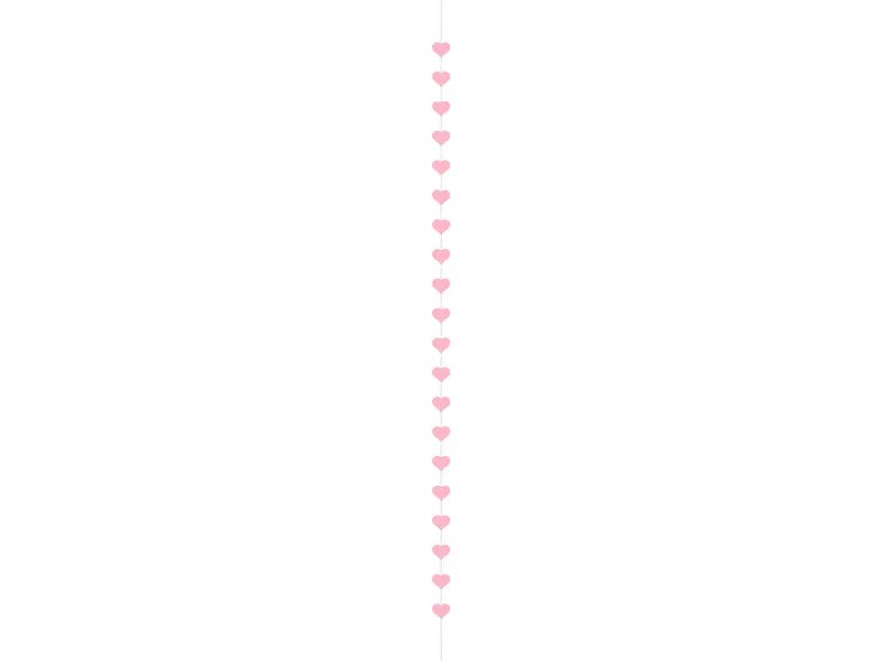 PartyDeco Girlanda - Růžová srdíčka