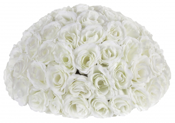 Santex Dekorace na stůl - Bílé růže Ø 40 cm