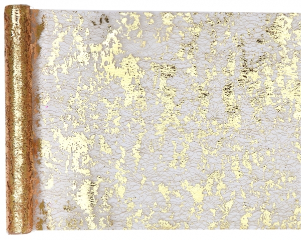 Levně Santex Běhoun na stůl - Fancy 28 x 500 cm Barva: Zlatá