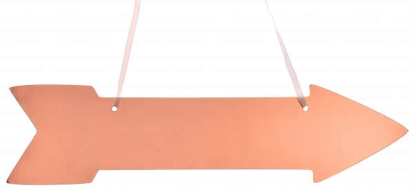 Santex Závěsná dekorační směrová šipka - Metalická Barva: růžově zlatá