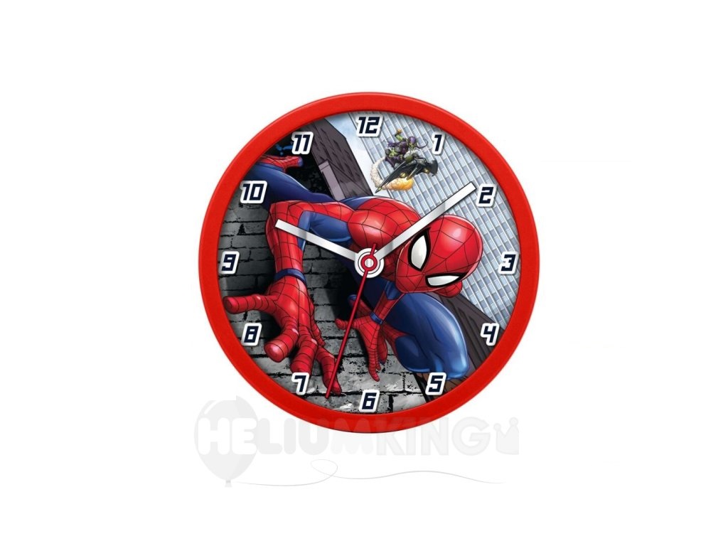 Levně Kids Licensing Nástěnné hodiny - Spiderman