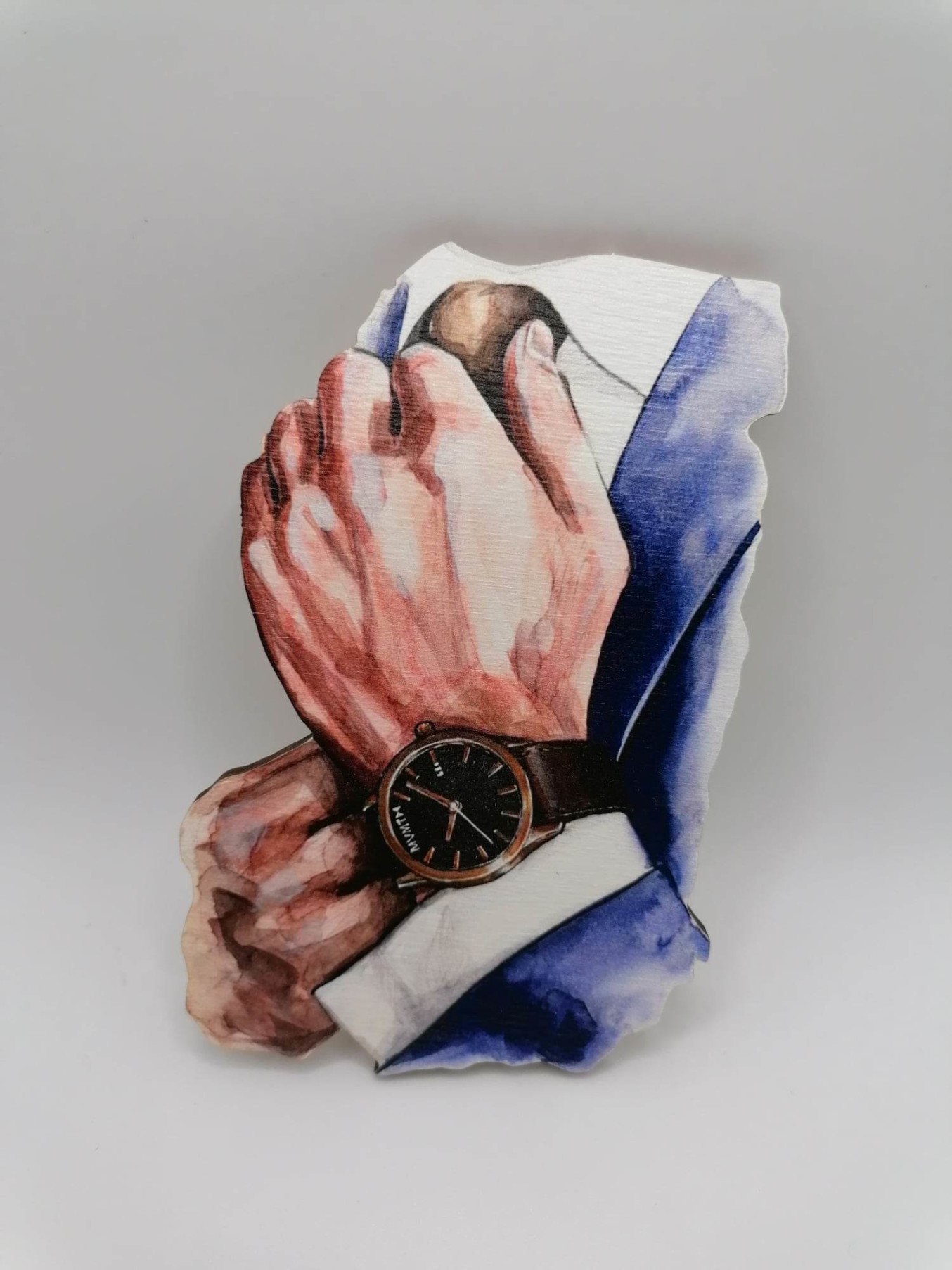 Loranc Magnetka na dort - Ruce s hodinkami ELEGÁN