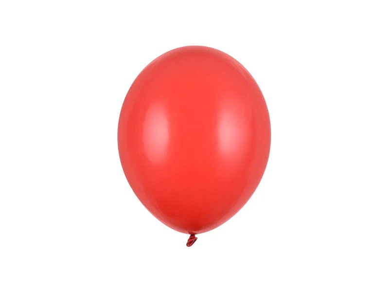 Levně PartyDeco Balón pastelový červený 23 cm