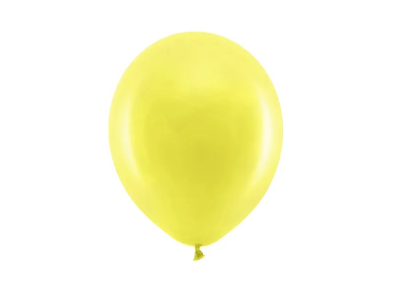 PartyDeco Balón pastelový žlutý 23 cm