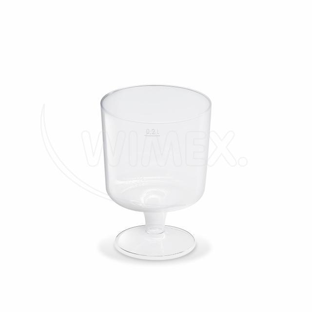 Levně WIMEX s.r.o. Pohár (PS) na stopce Ø72mm 0,2L [10 ks]