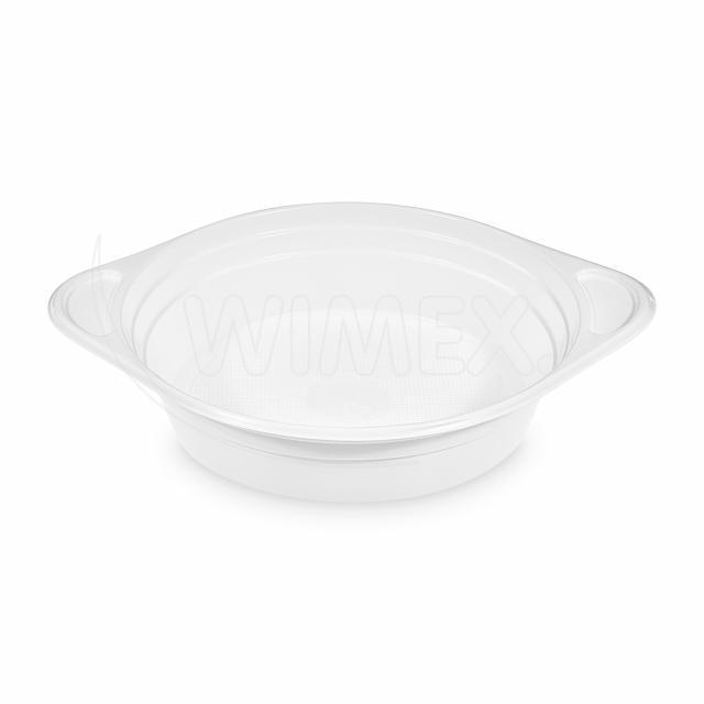 Levně WIMEX s.r.o. Miska (PP) s oušky bílá 350ml [100 ks]