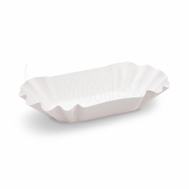 WIMEX s.r.o. Papírová miska (FSC Mix) oválná bílá 17,5 x 10 x 3 cm [10 ks]