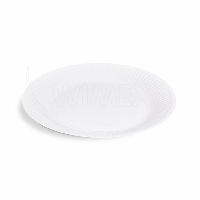 Levně WIMEX s.r.o. Papírový talíř (FSC Mix) bílý Ø23cm [10 ks]