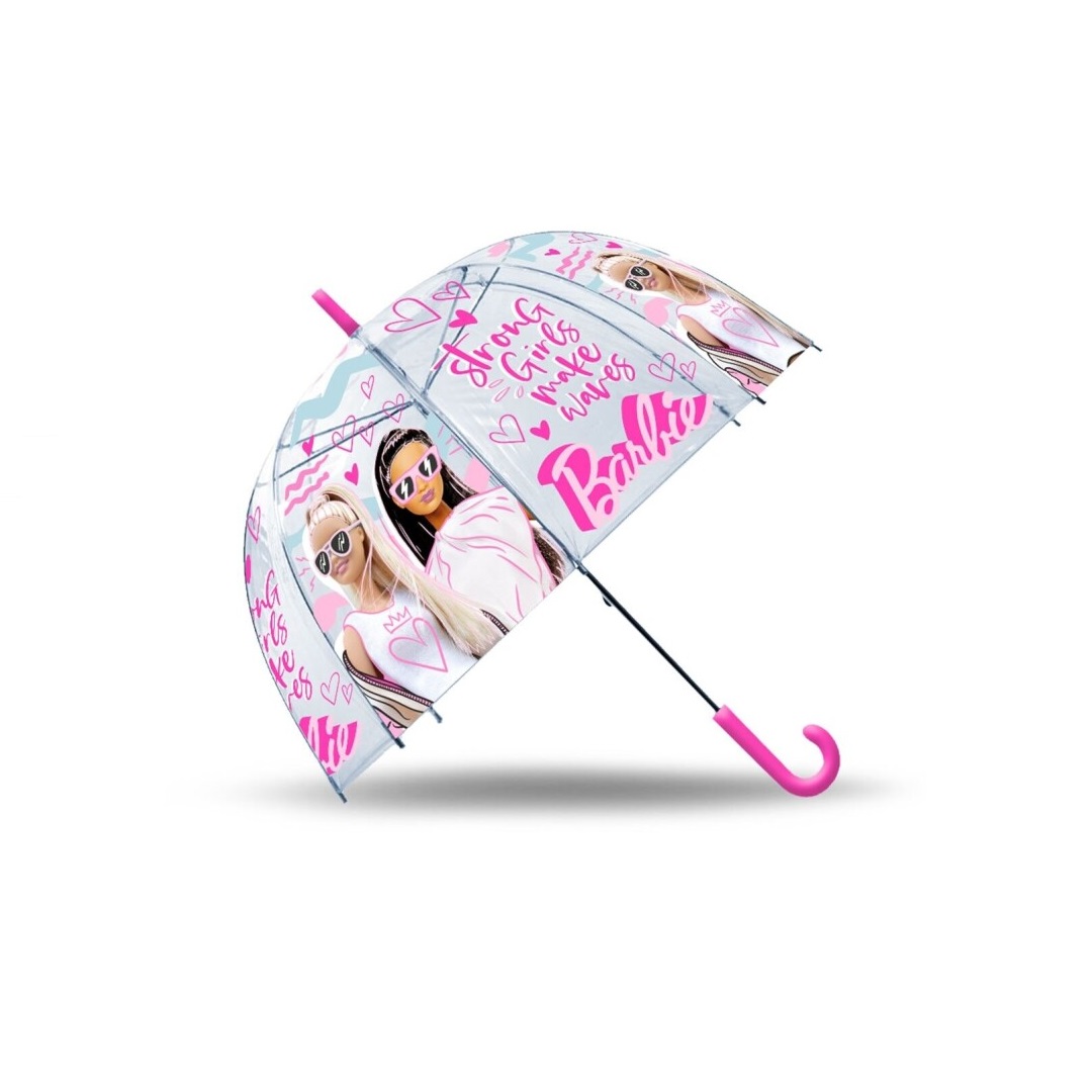 Levně Kids Licensing Dětský deštník - Barbie transparentní