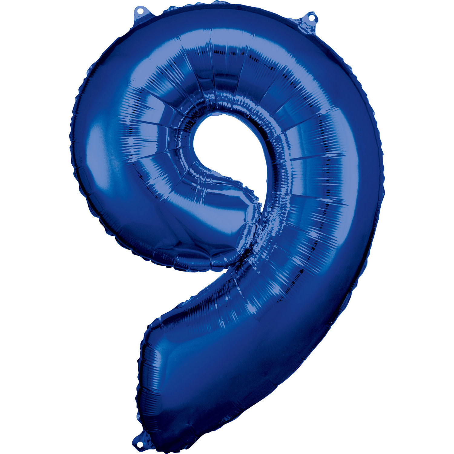Levně Amscan Balónek fóliový narozeninové číslo 9 - modrý 86 CM