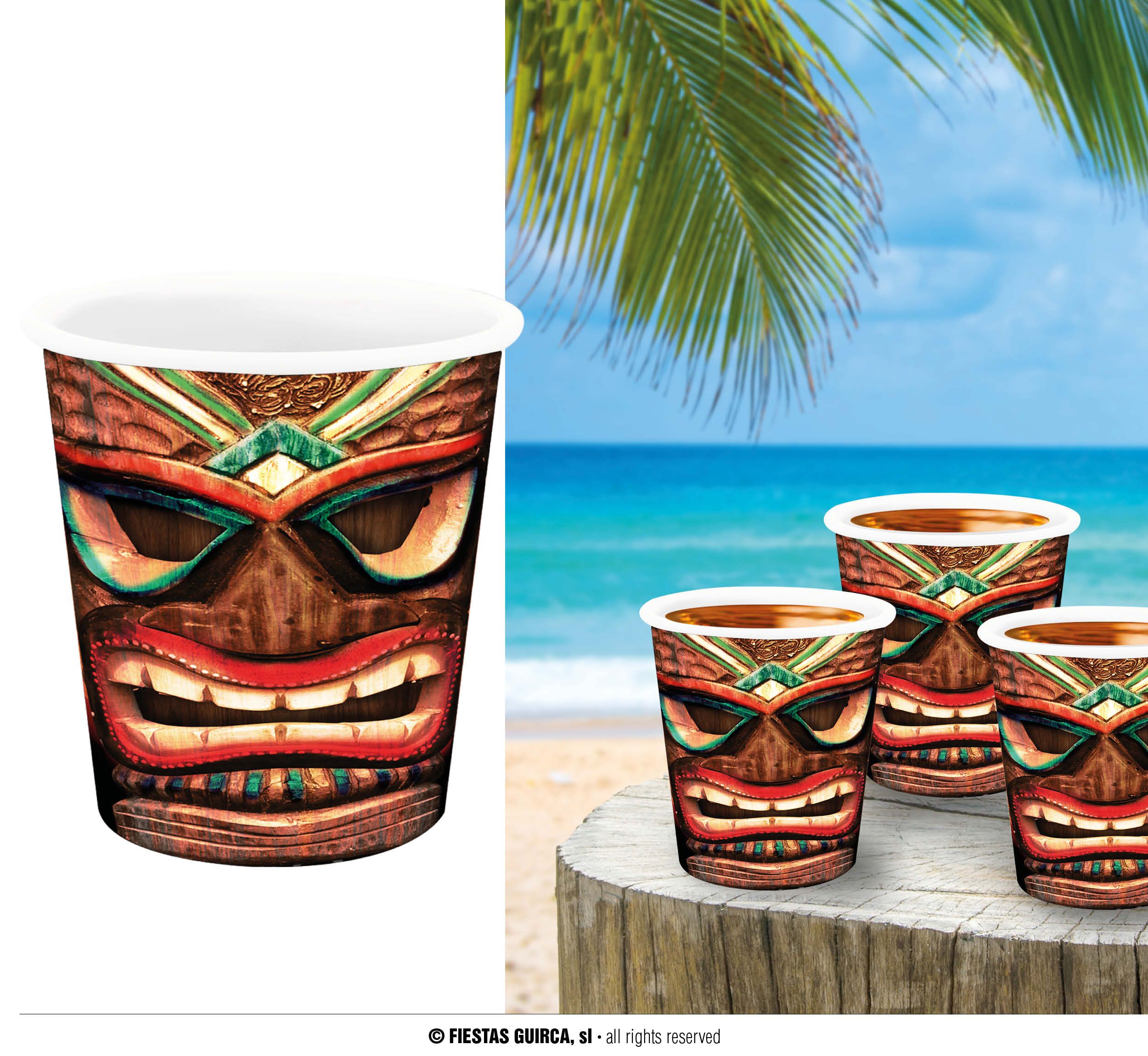 Levně Guirca Poháriky Hawaii 3 ks